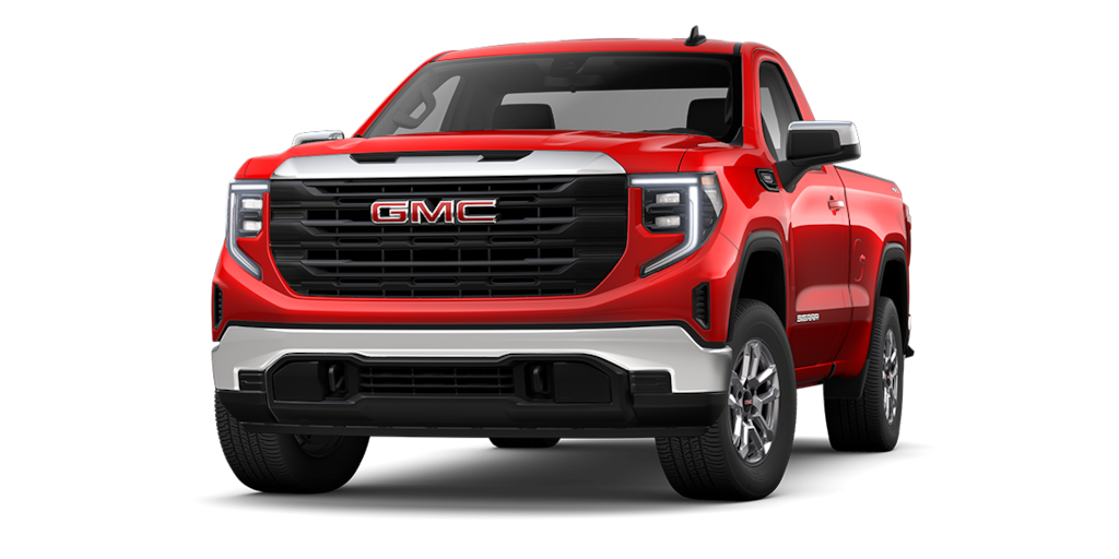 GMC Sierra 2026 versión Regular Cab color Cardinal Red